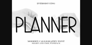 Planner Font Poster 1