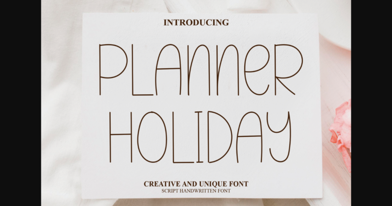 Planner Holiday Font Poster 3