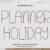 Planner Holiday Font