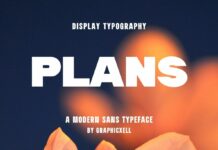 Plans Font Poster 1