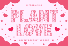 Plant Love Font Poster 1