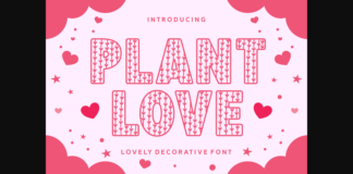 Plant Love Font Poster 1