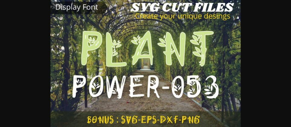 Plant Power Font Poster 3
