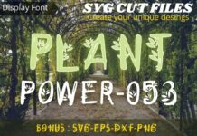 Plant Power Font Poster 1