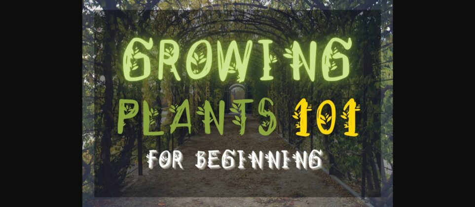 Plant Power Font Poster 4
