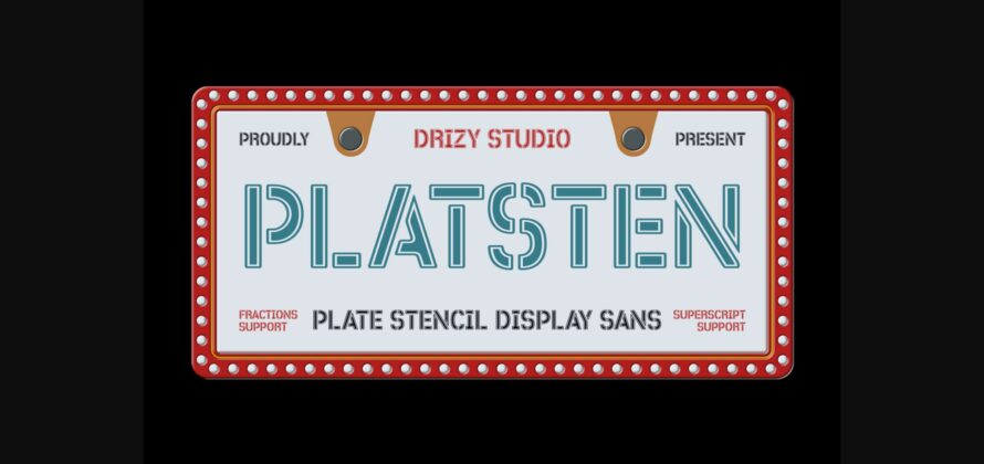 Platsten Font Poster 3