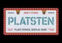 Platsten Font Poster 1