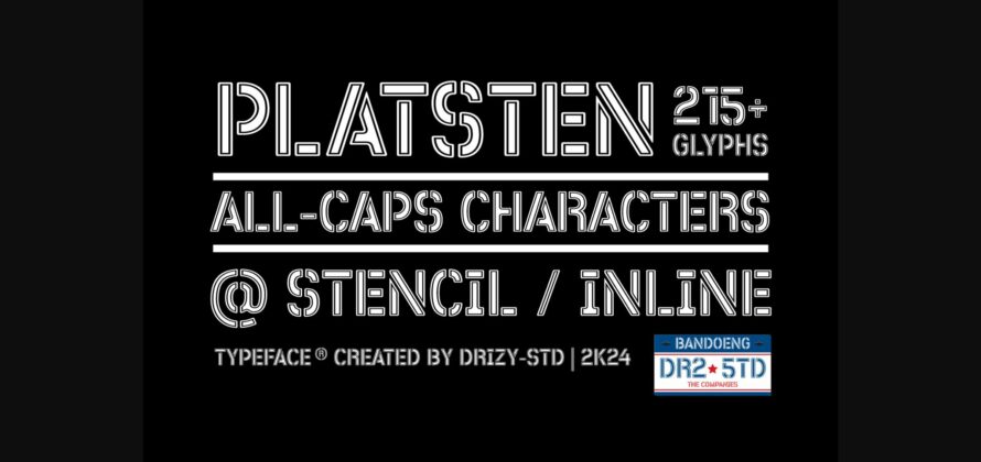 Platsten Font Poster 4