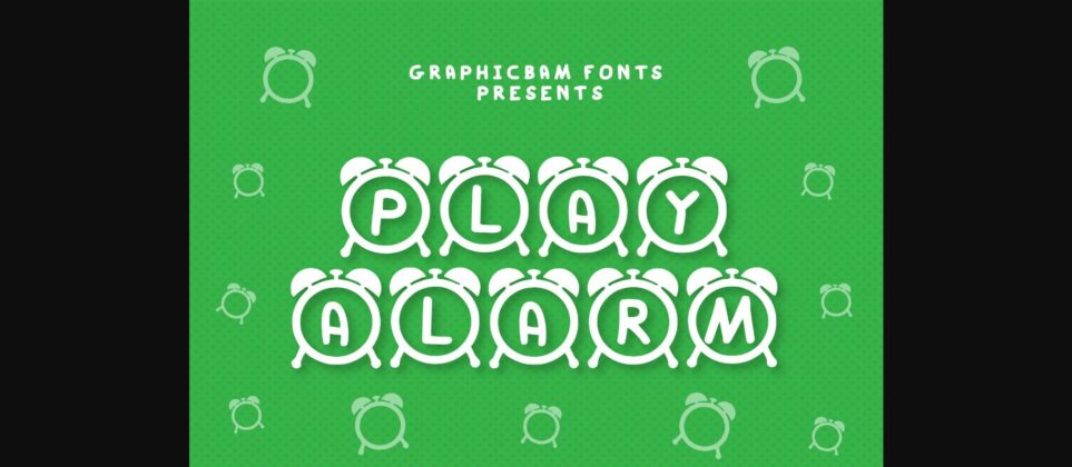 Play Alarm Font Poster 3