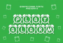 Play Alarm Font Poster 1