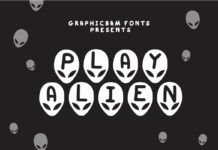 Play Alien Font Poster 1
