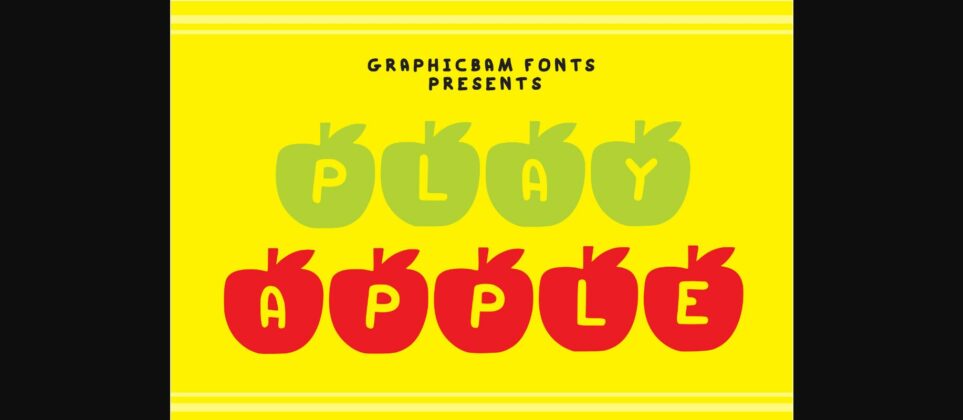 Play Apple Font Poster 3