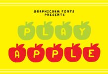 Play Apple Font Poster 1