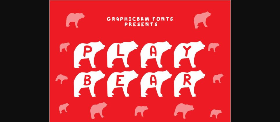Play Bear Font Poster 3