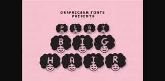 Play Big Hair Font Poster 1