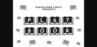 Play Book Font Poster 1