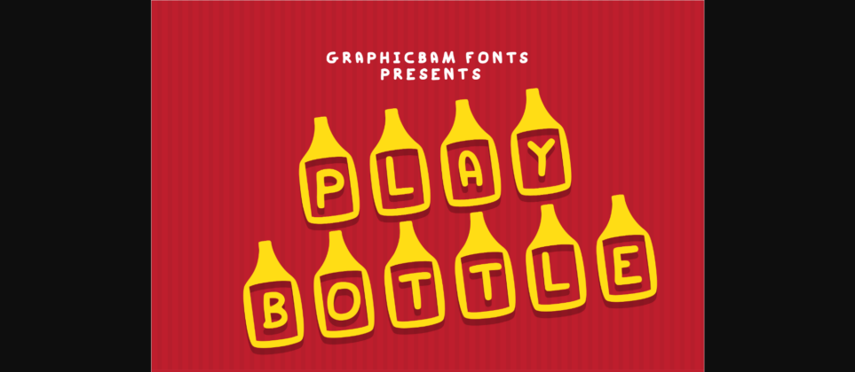 Play Bottle Font Poster 3