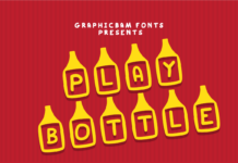Play Bottle Font Poster 1