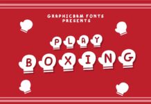 Play Boxing Font Poster 1
