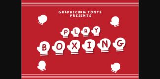 Play Boxing Font Poster 1