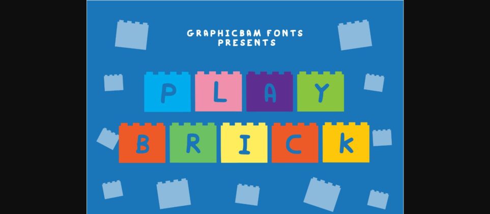 Play Brick Font Poster 3