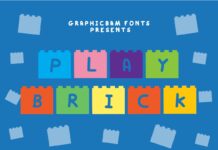 Play Brick Font Poster 1