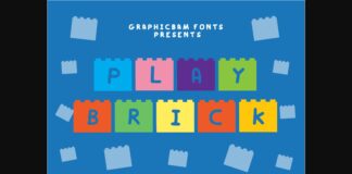 Play Brick Font Poster 1