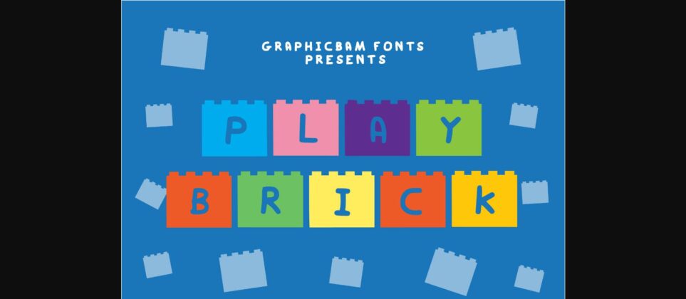 Play Brick Font Poster 1