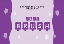 Play Brush Font Poster 1