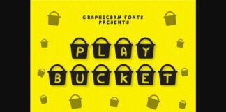Play Bucket Font Poster 1