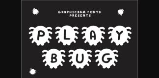 Play Bug Font Poster 1