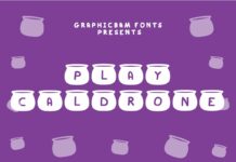 Play Caldrone Font Poster 1