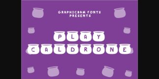 Play Caldrone Font Poster 1