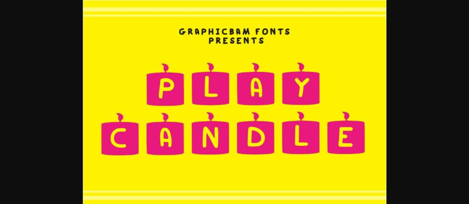 Play Candle Font Poster 3