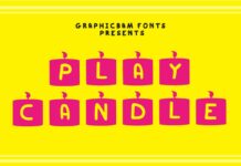 Play Candle Font Poster 1