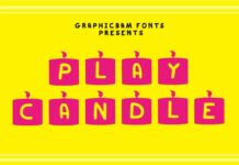 Play Candle Font Poster 1