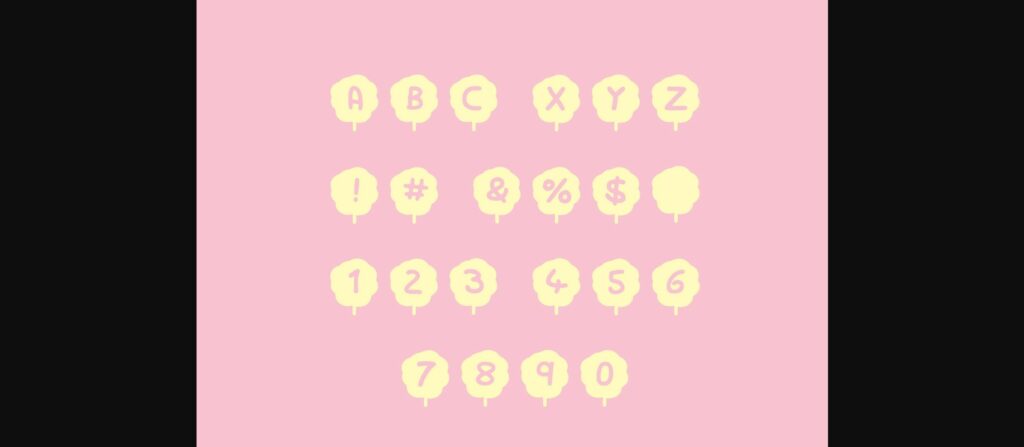 Play Candy Floss Font Poster 2