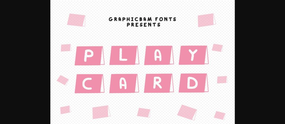 Play Card Font Poster 3