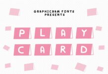 Play Card Font Poster 1