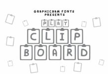 Play Clipboard Font Poster 1