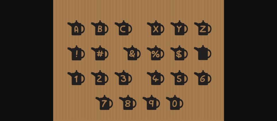 Play Coffee Pot Font Poster 4