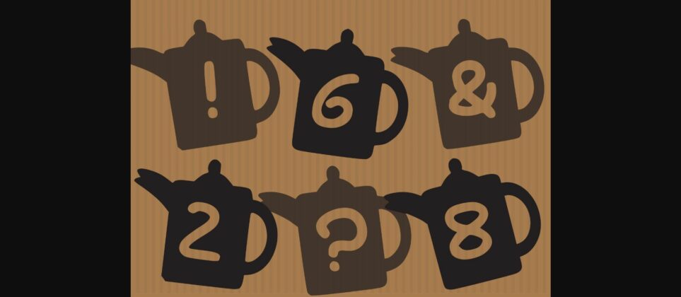 Play Coffee Pot Font Poster 5