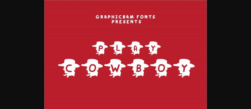 Play Cowboy Font Poster 1