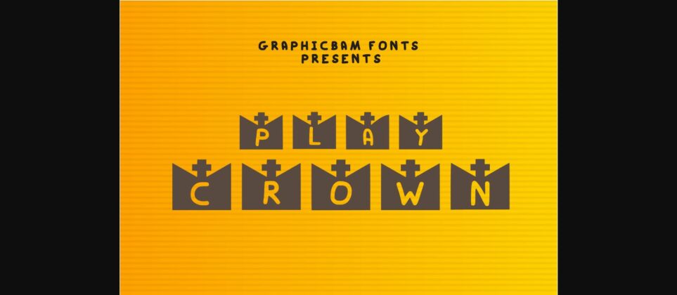 Play Crown Font Poster 3
