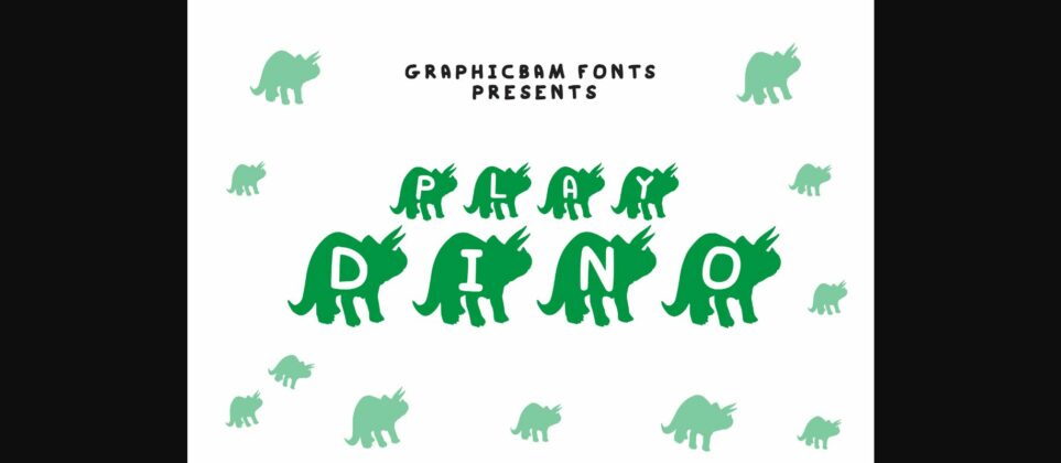 Play Dino Font Poster 3