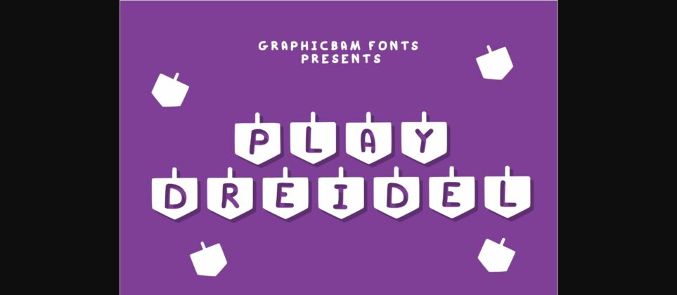 Play Dreidel Font Poster 3