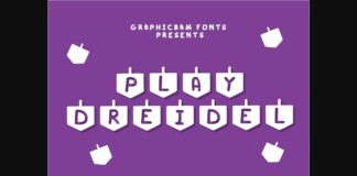 Play Dreidel Font Poster 1