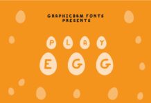Play Egg Font Poster 1