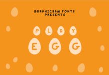 Play Egg Font Poster 1