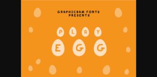 Play Egg Font Poster 1